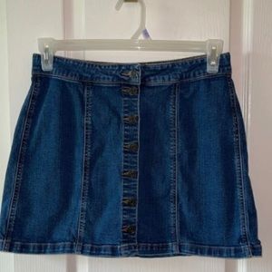 C27 Mudd Denim mini skirt